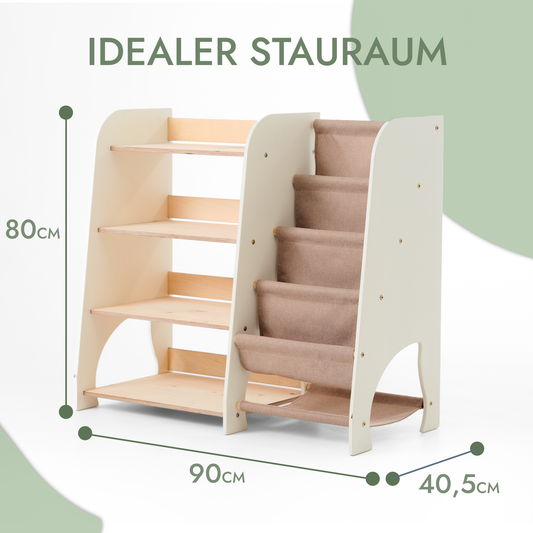 2in1 Montessori-Regal für Bücher und Spielzeug-1