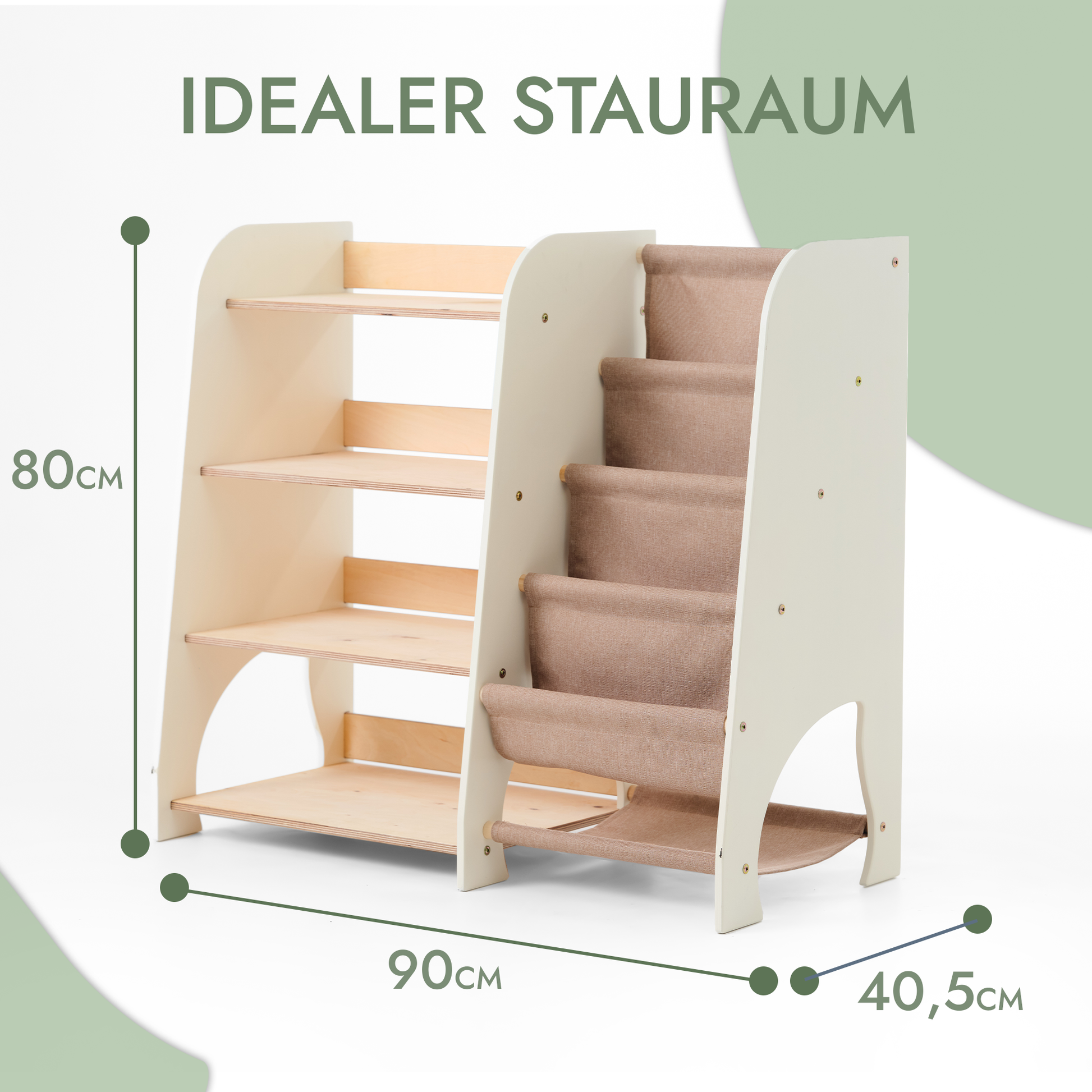 2in1 Montessori-Regal für Bücher und Spielzeug-1